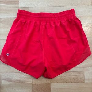 Lululemon Athletica Red Athletic Shorts Lightweight Breathable